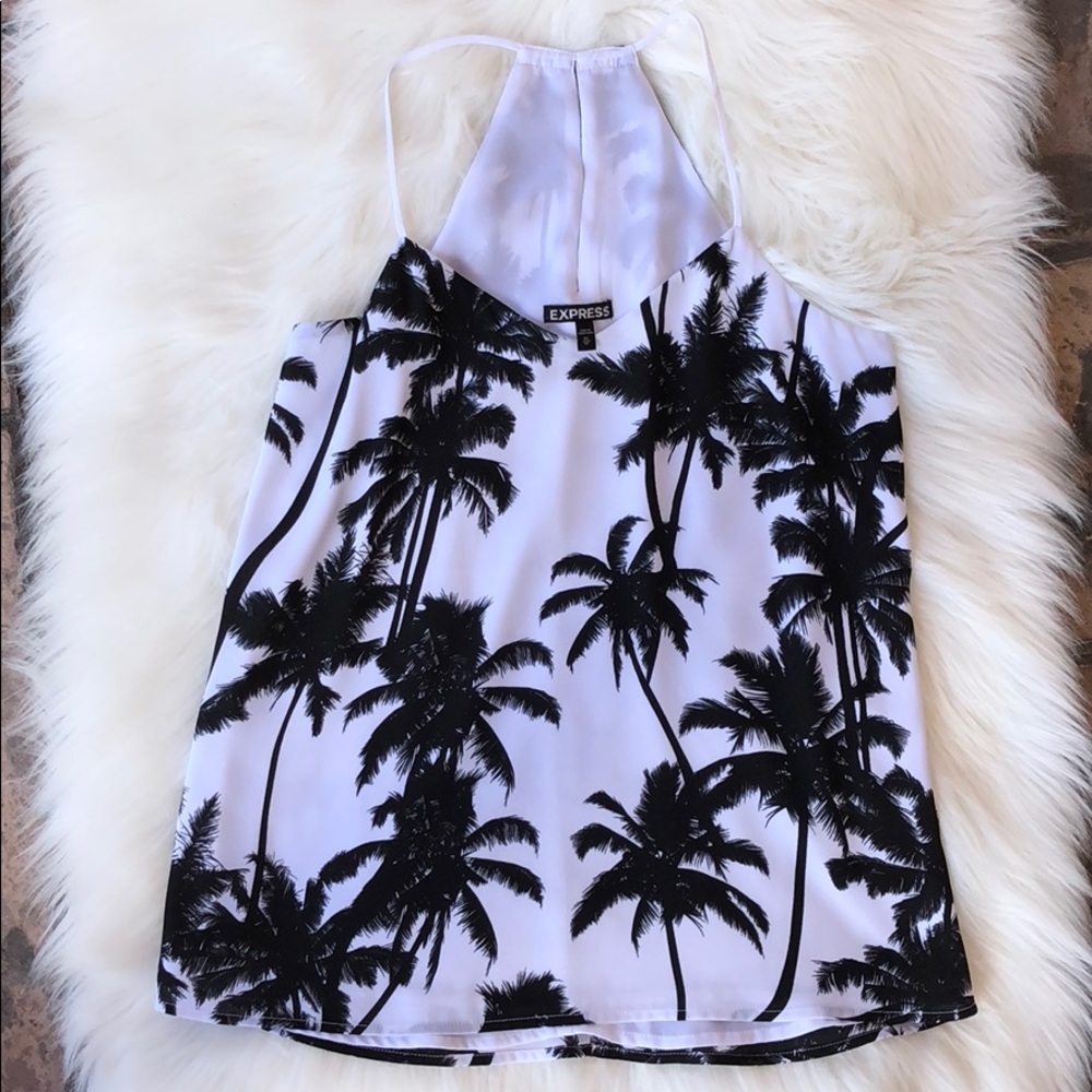 Express Top  - Palm Tree Barcelona Cami Tank